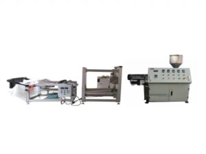 Plastic melt blown fabric making machine